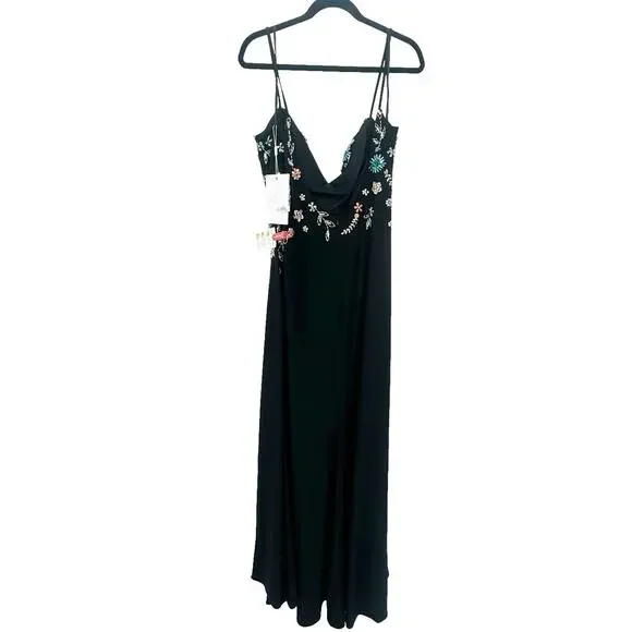 MAC DUGGAL Women's Black Sweetheart A-line Slit Dress Size 16 NWT - Picture 7 of 13